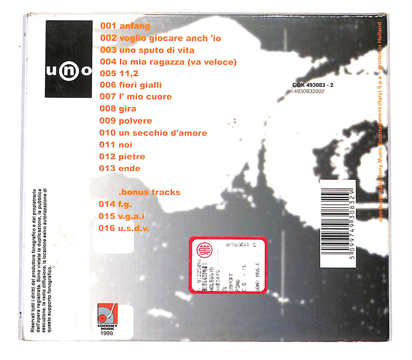 EBOND Nardo - Uno DIGIPACK CD CB033055