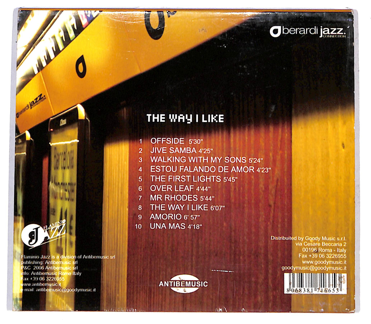 EBOND Berardi Jazz Connection - The Way I Like CD CB033071