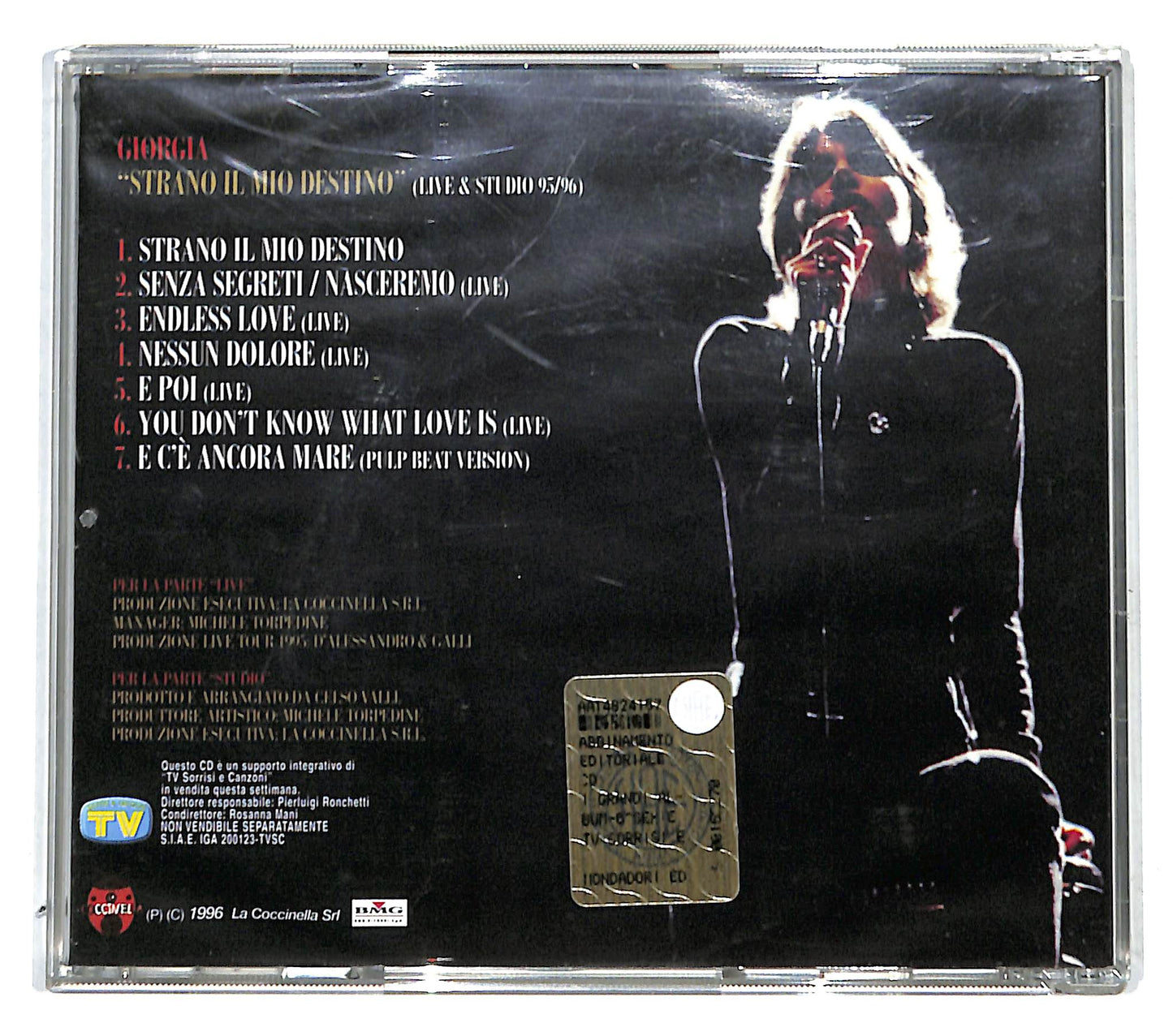 EBOND Giorgia - Strano Il Mio Destino (Live & Studio 95/96) CD CB034301