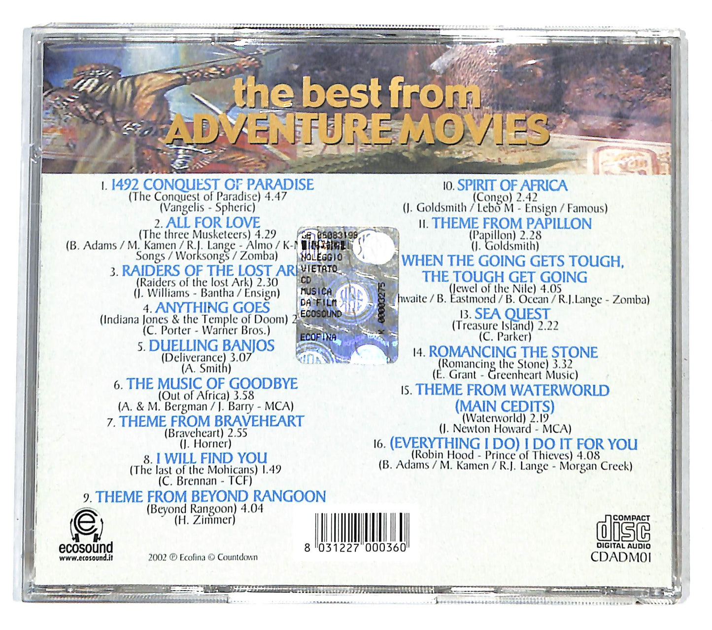EBOND Various - the best from Adventure movies CD CB034310