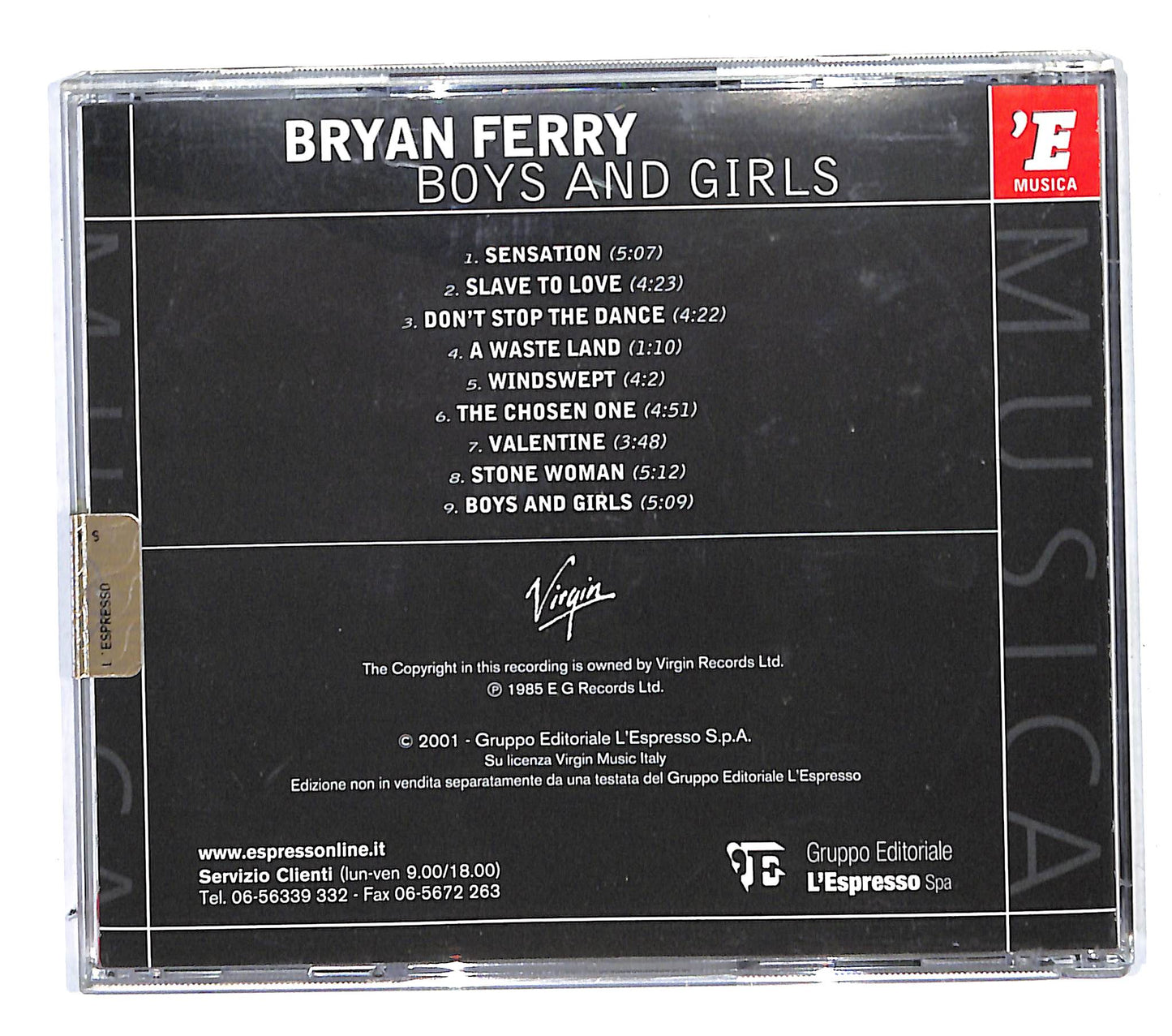 EBOND Bryan Ferry - Boys And Girls EDITORIALE CD CB034329