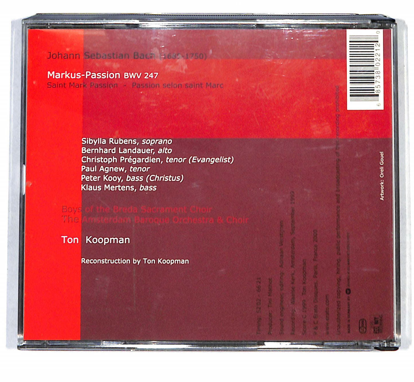 EBOND Bach - Koopman - Markus-Passion CD CB034605