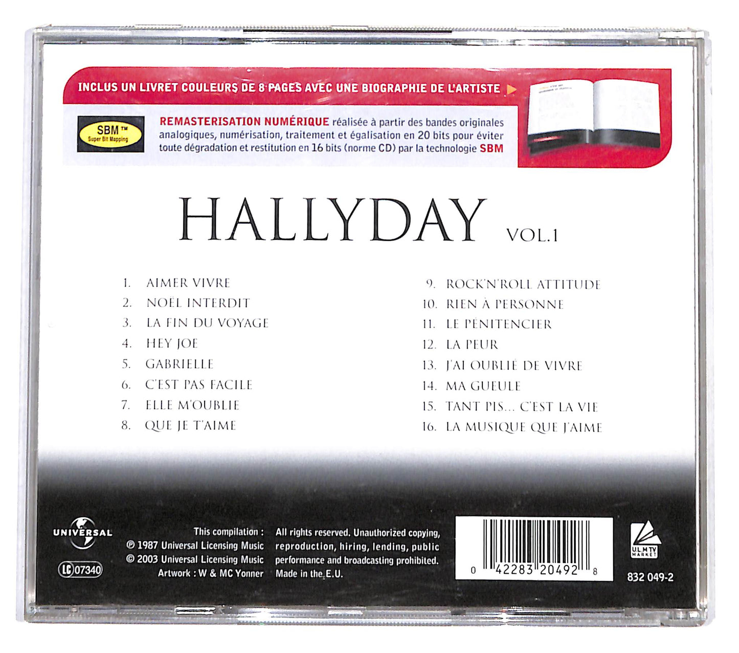 EBOND Hallyday - Master Serie Vol. 1 CD CB036034