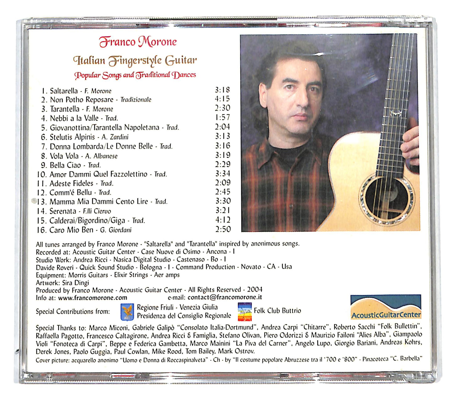 EBOND Franco Morone - Italian Fingerstyle Guitar CD CB036301