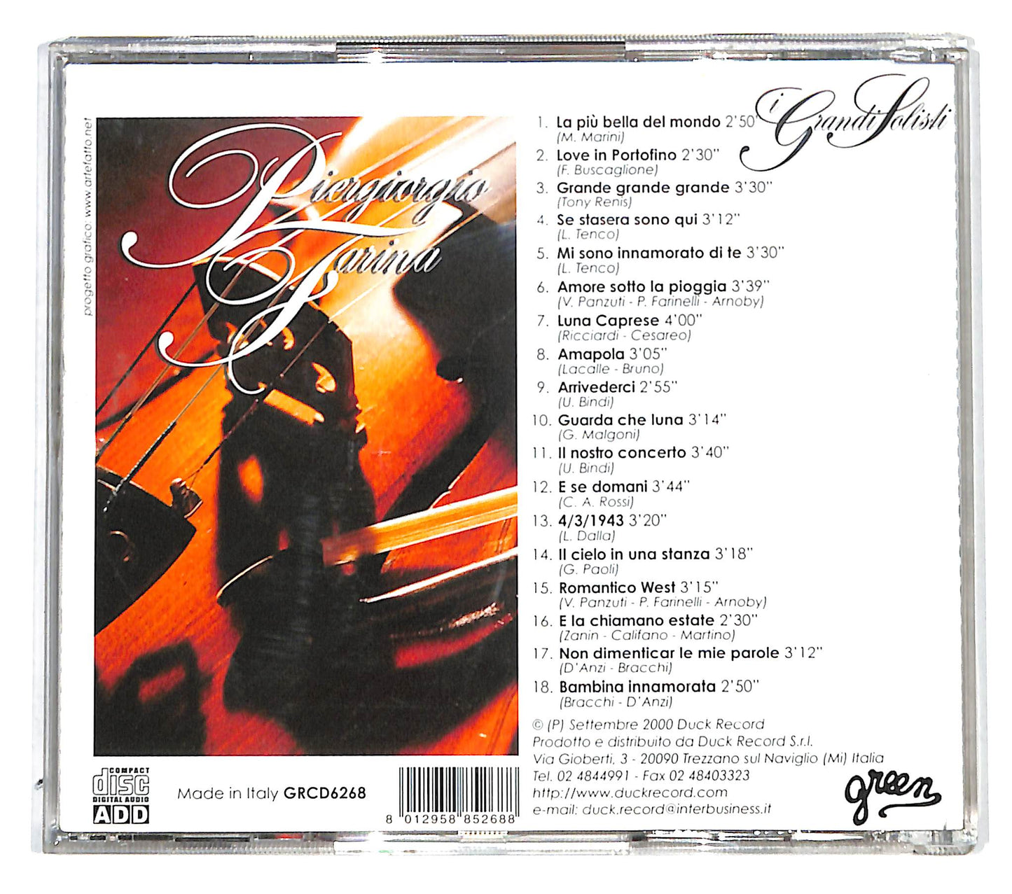 EBOND Piergiorgio Farina - I Grandi Solisti CD CB036306