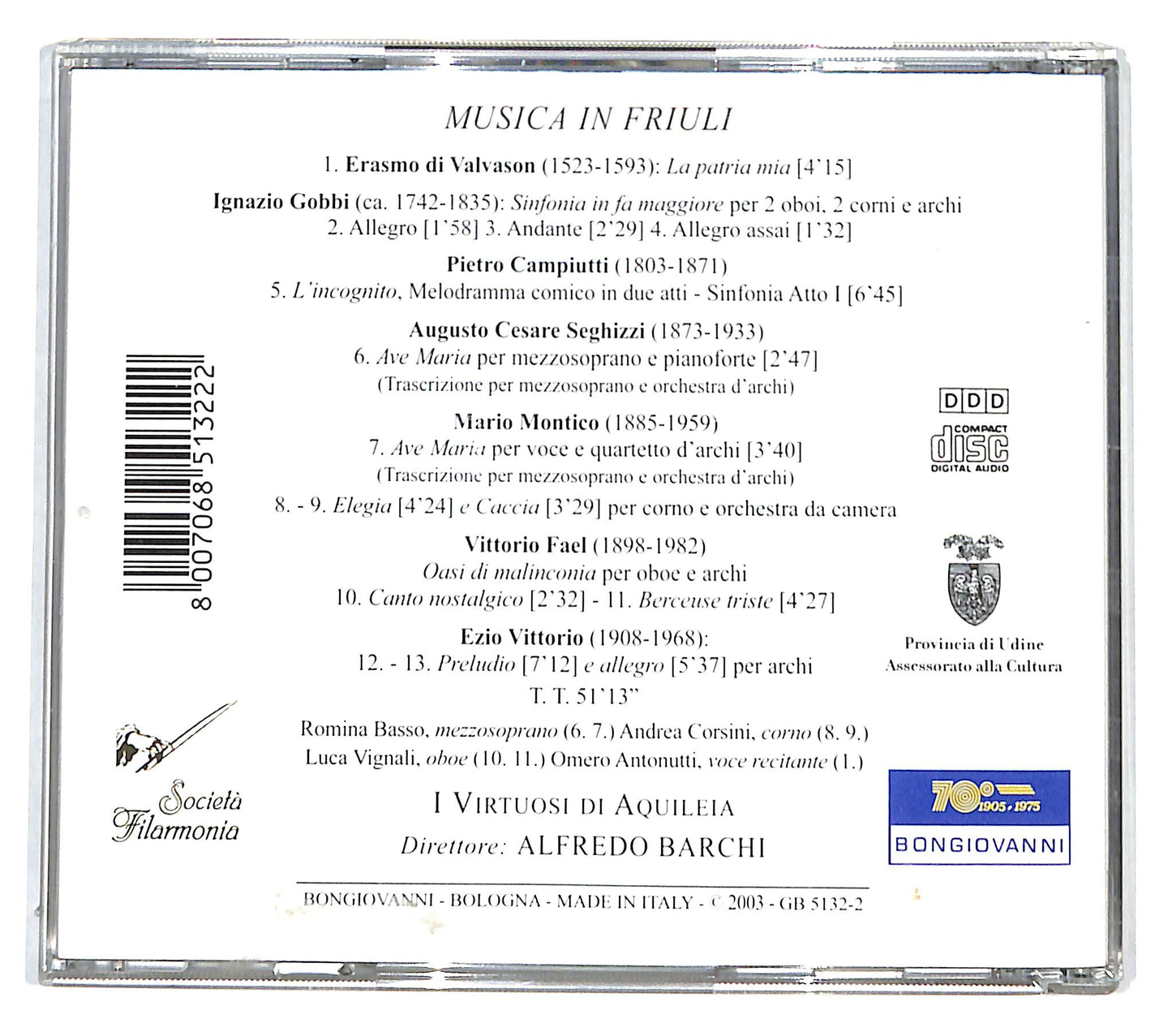 EBOND Various - Musica In Friuli CD CB036330