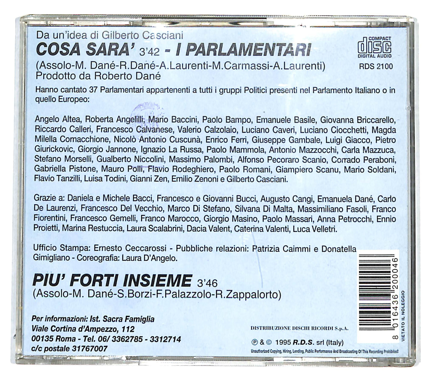 EBOND I Parlamentari - Cosa Sara CD CB036331