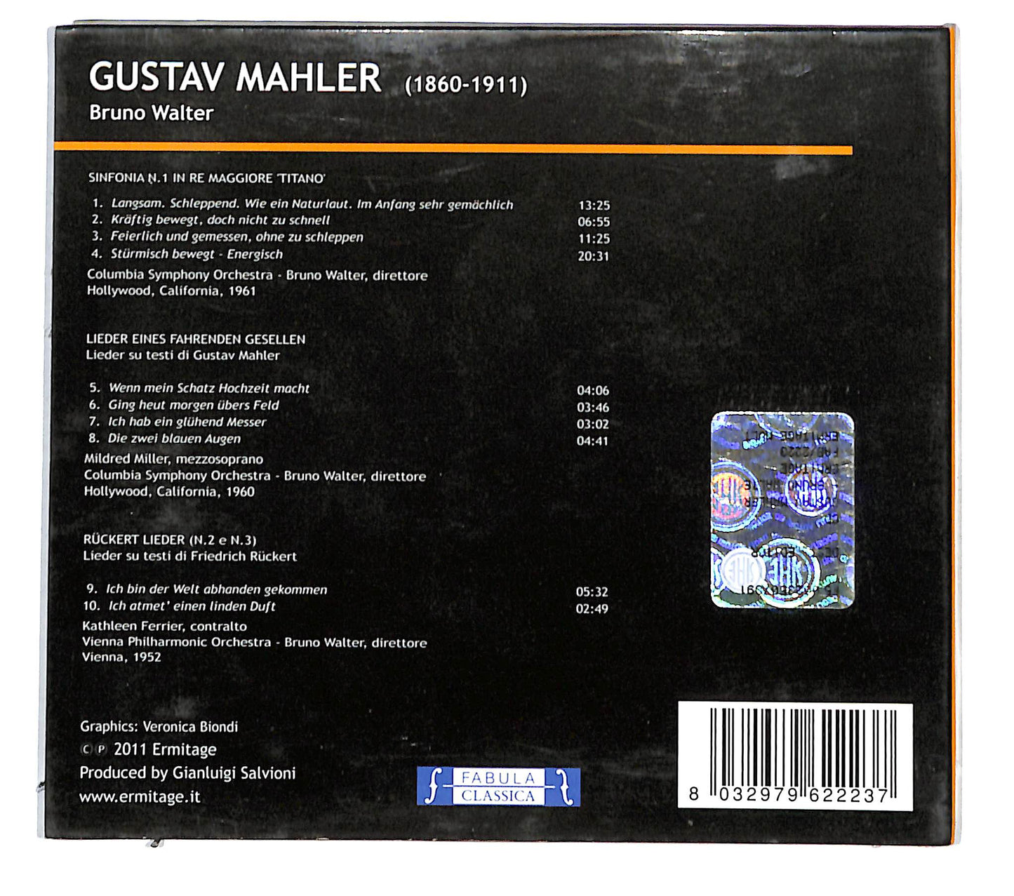 EBOND Gustav Mahler - Bruno Walter DIGIPACK CD CB036333