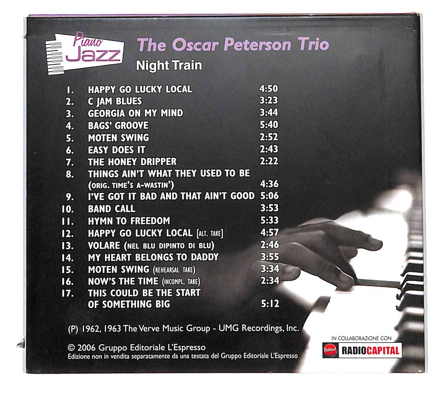 EBOND The Oscar Peterson Trio - Night Train DIGIPACK CD CB036340