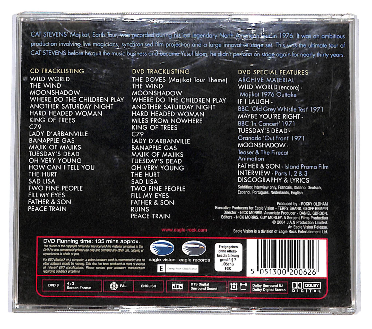 EBOND Cat Stevens - Majikat - Earth Tour 1976 + DVD CD CB036602