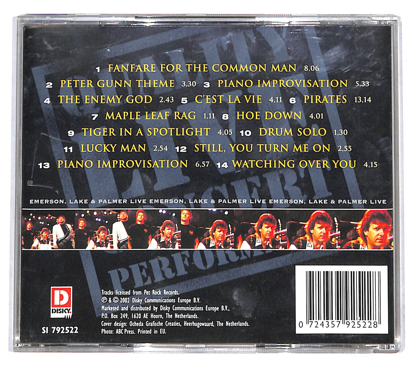 EBOND Emerson, Lake & Palmer - Live CD CB036609