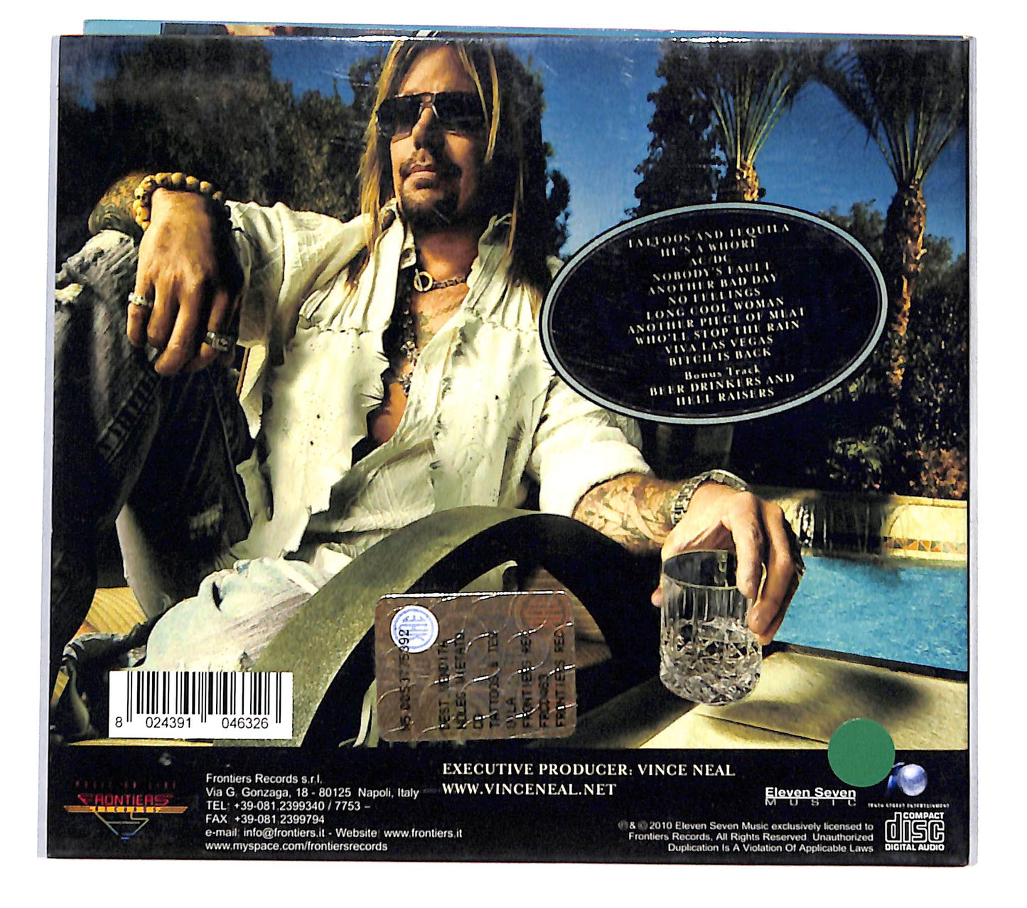 EBOND Vince Neil - Tattoos & Tequila DIGIPACK CD CB036623