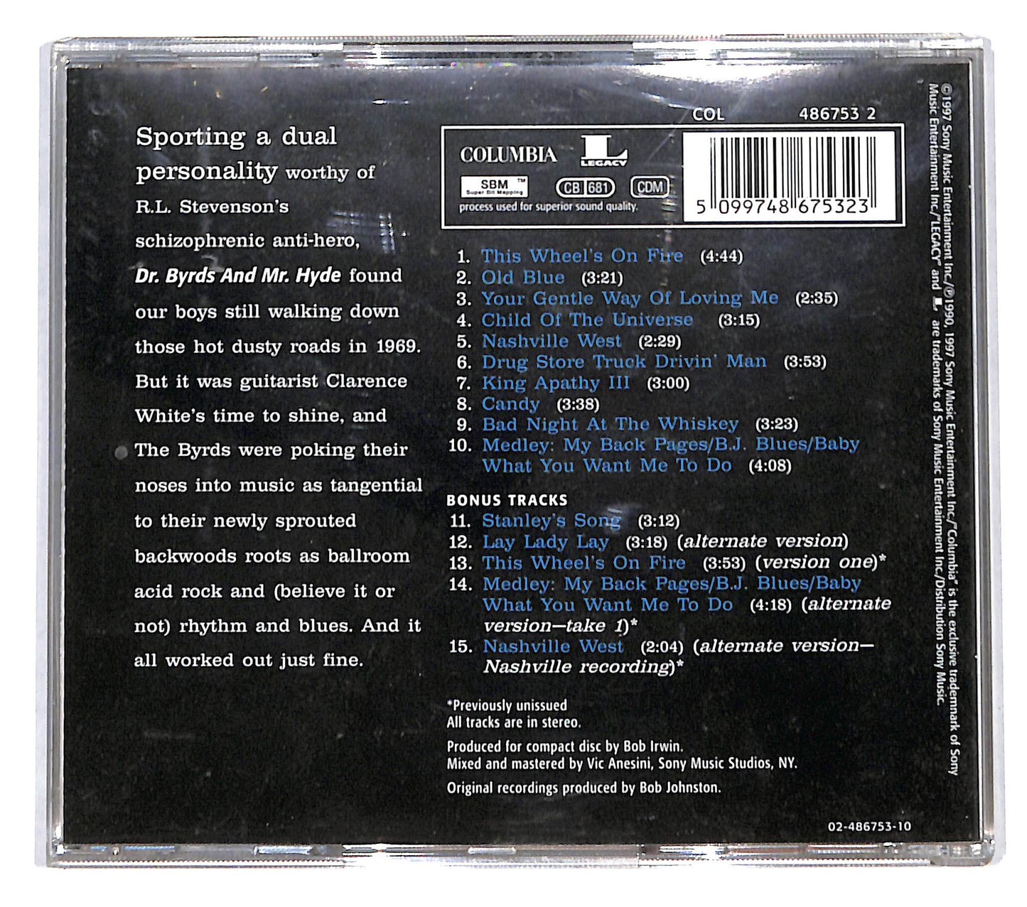 EBOND The Byrds - Dr. Byrds & Mr. Hyde CD CB037111