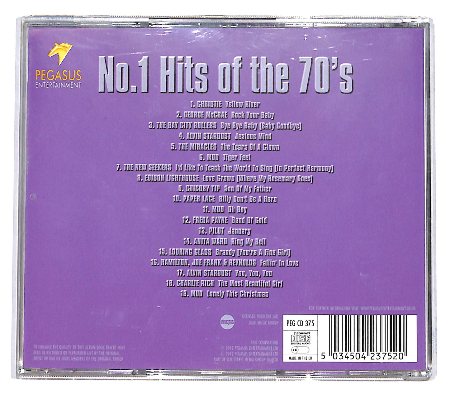 EBOND Various - No.1 Hits Of The 70's CD CB037131