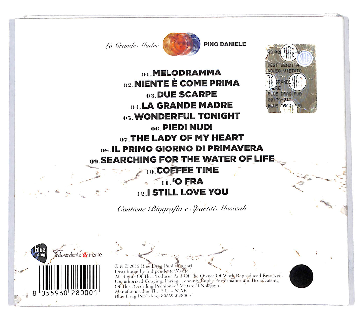 EBOND Pino Daniele - La Grande Madre DIGIBOOK CD CB037147