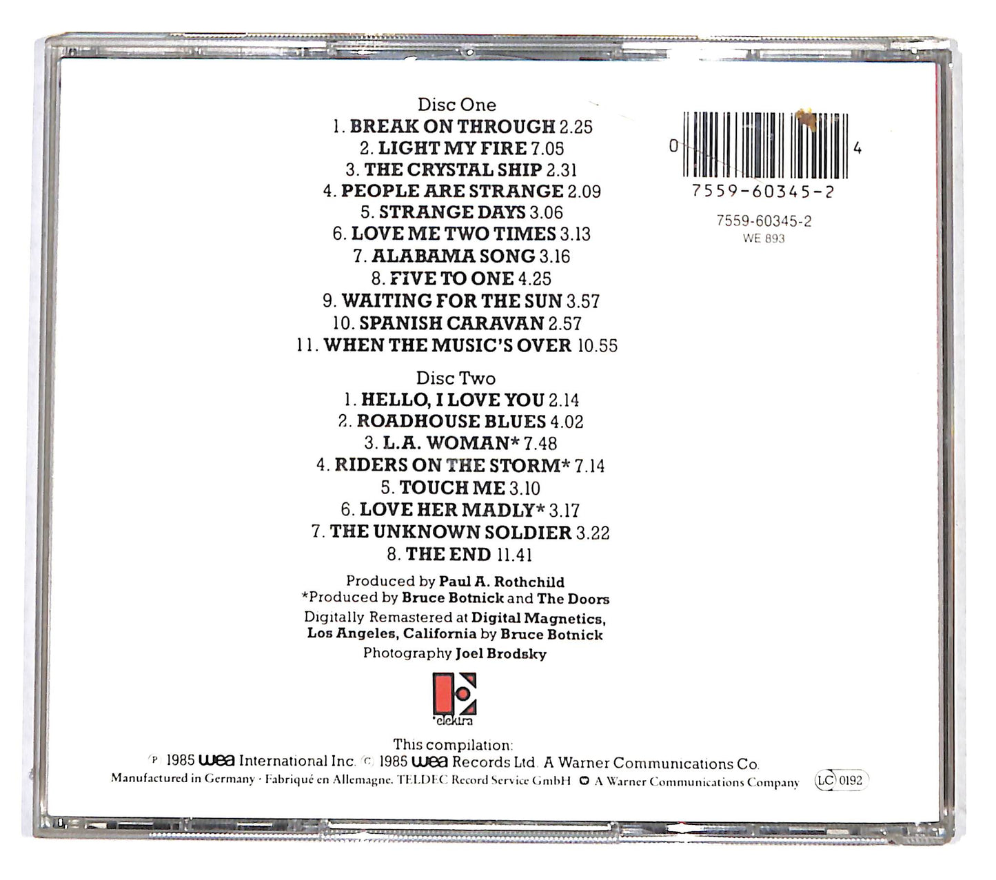 EBOND The Doors - The Best Of The Doors CD CB037311