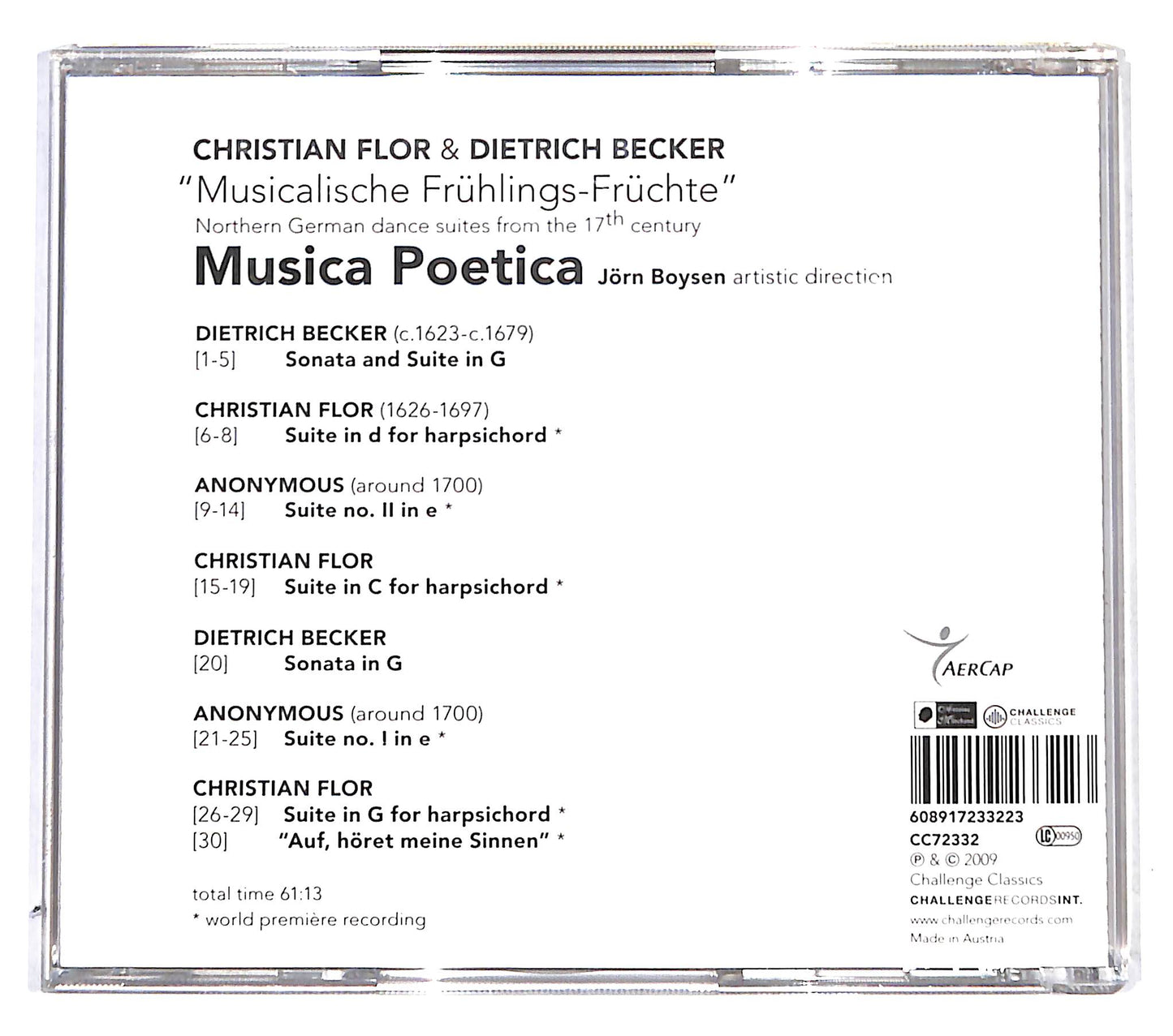 EBOND Flor & Becker - Musica Poetica Musicalische Fruhlingsfruchte CD CB037356