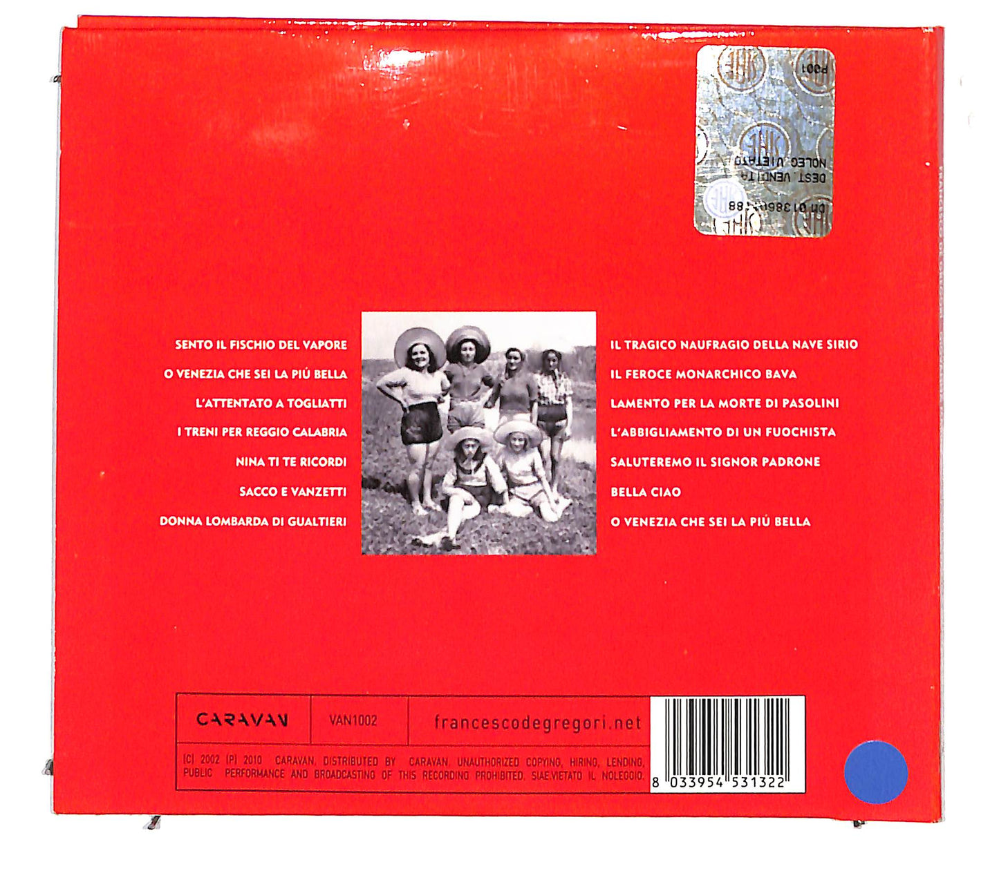 EBOND Francesco De Gregori Marini - Il Fischio Del Vapore CD CB037512