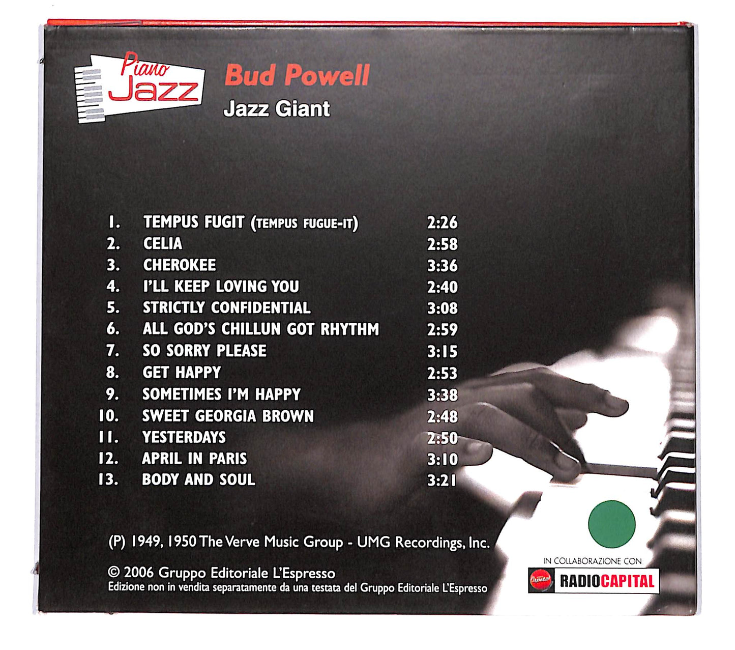 EBOND Bud Powell - Jazz Giant EDITORIALE DIGIPACK CD CB037522