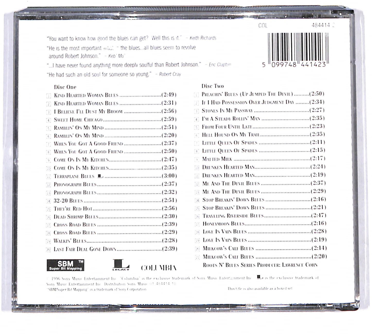 EBOND Robert Johnson - The Complete Recordings CD CB037557