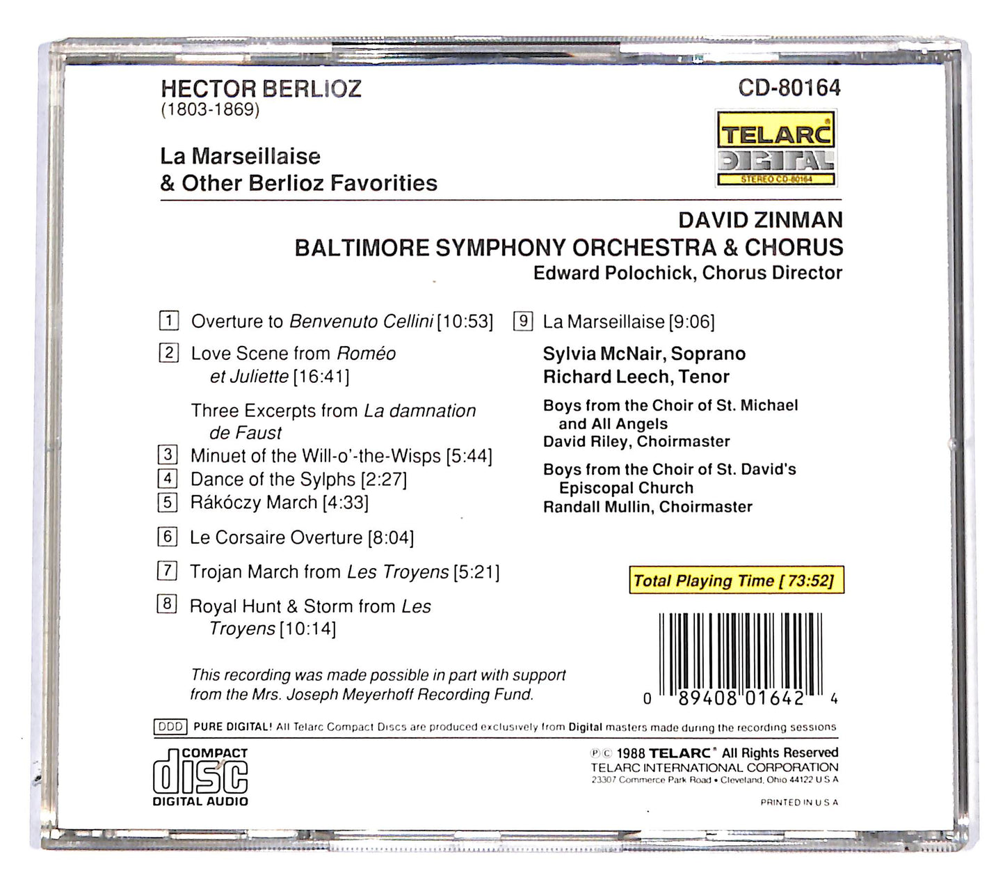 EBOND Berlioz - La Marseillaise Love Scene From Romeo & Juliet CD CB037807