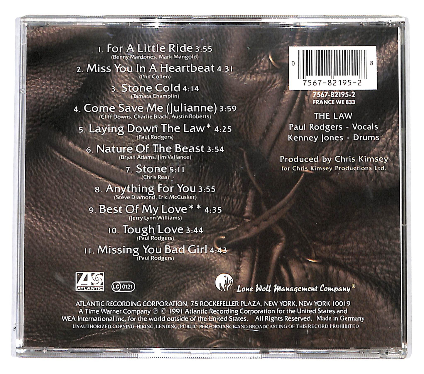 EBOND The Law - The Law CD CB037817
