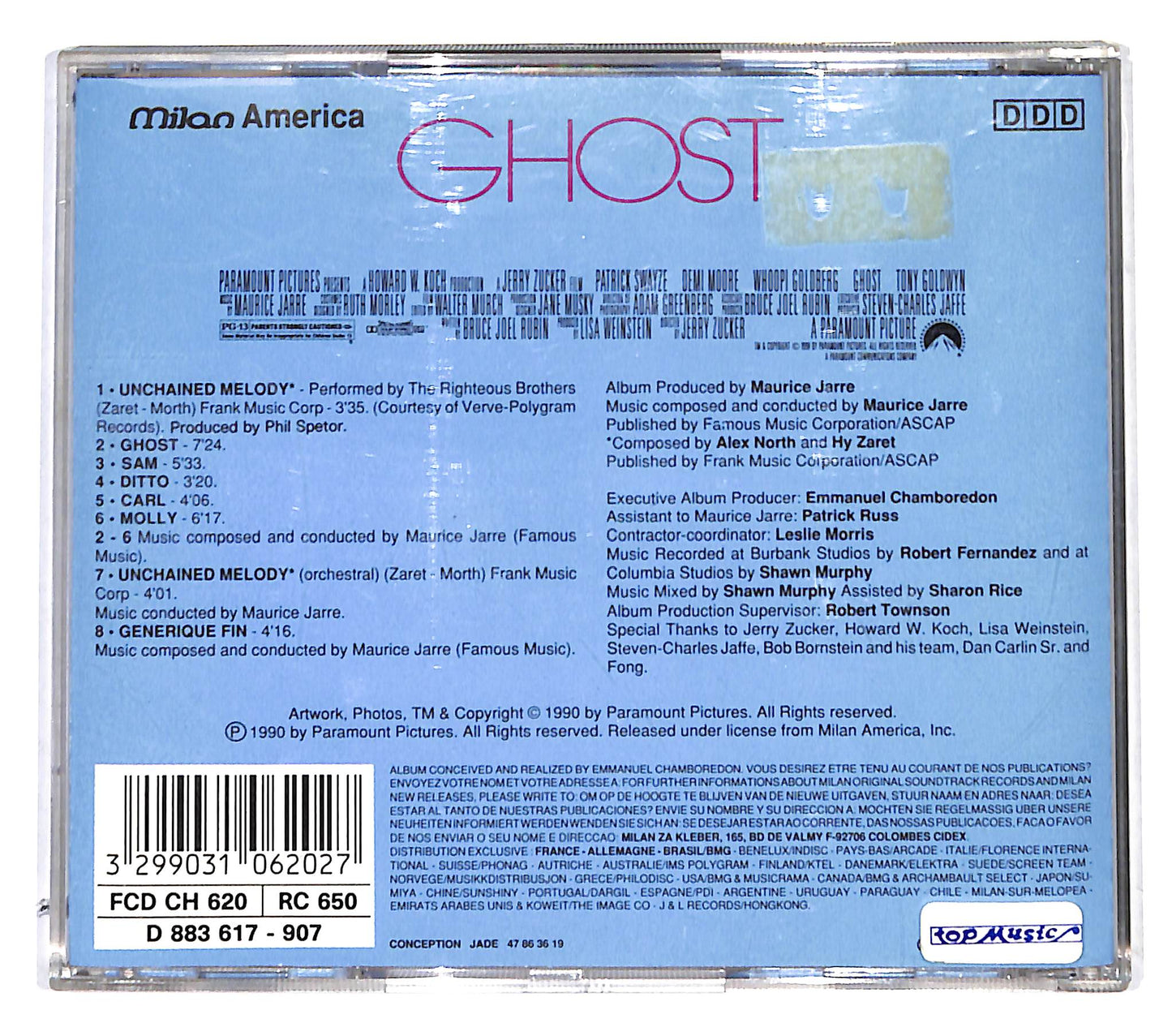 EBOND Maurice Jarre - Ghost (Soundtrack) CD CB037858