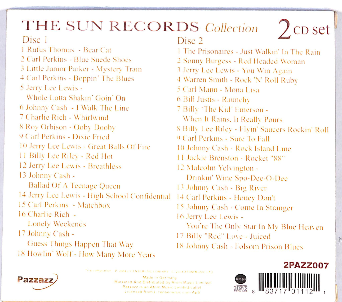 EBOND Various - The Sun Records Collection CD CB038411