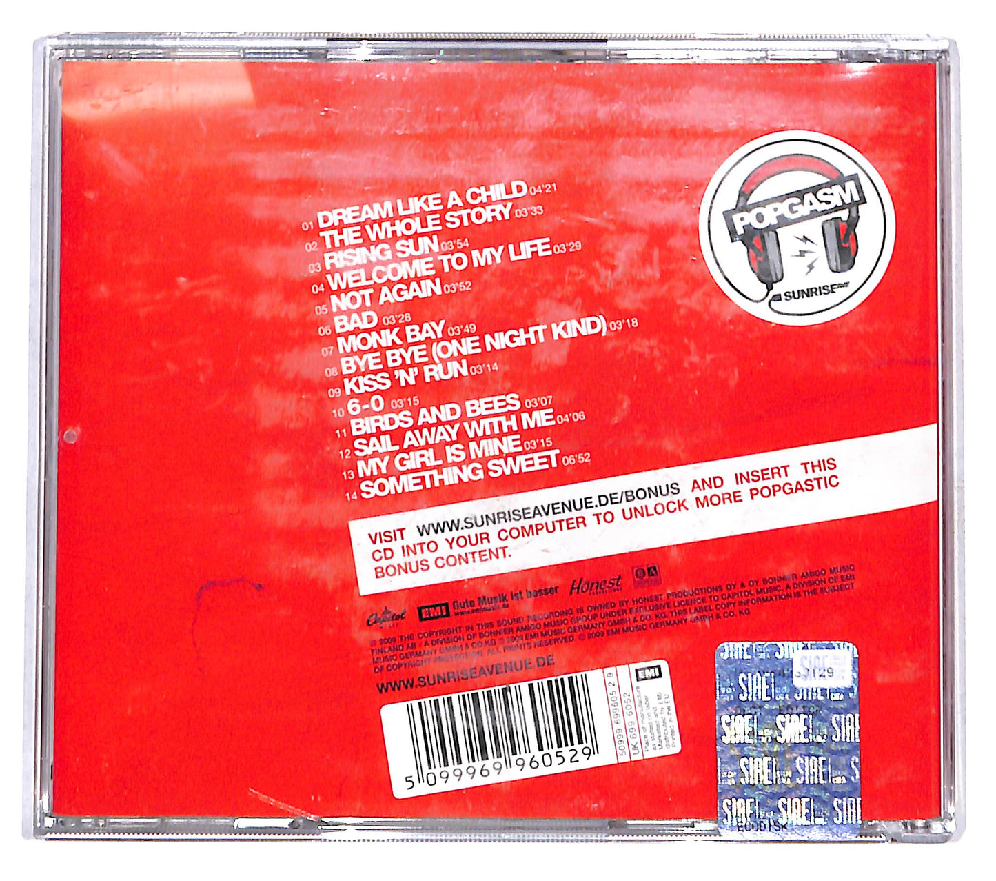 EBOND Sunrise Ave - Popgasm CD CB039243