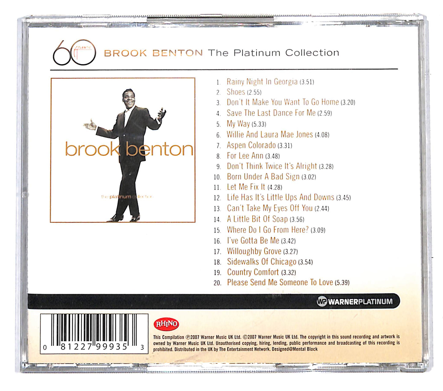 EBOND Brook Benton - The Platinum Collection CD CB040315