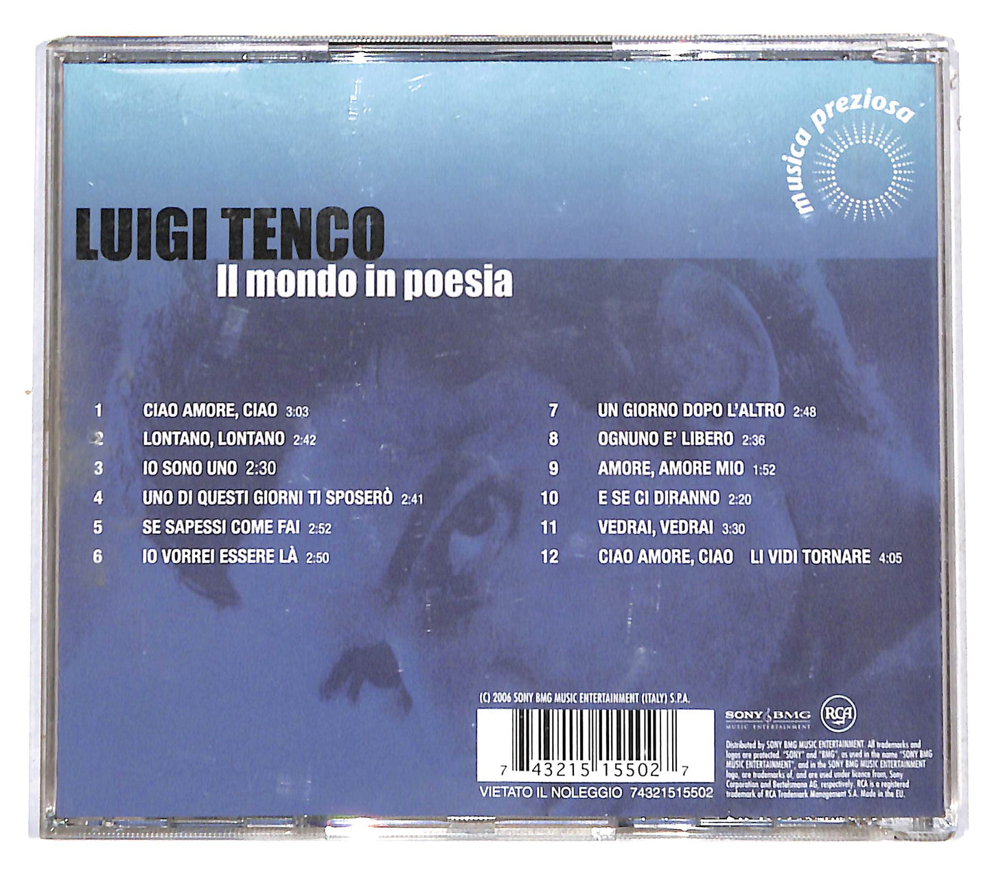 EBOND Luigi Tenco - Il Mondo In Poesia CD CB040710