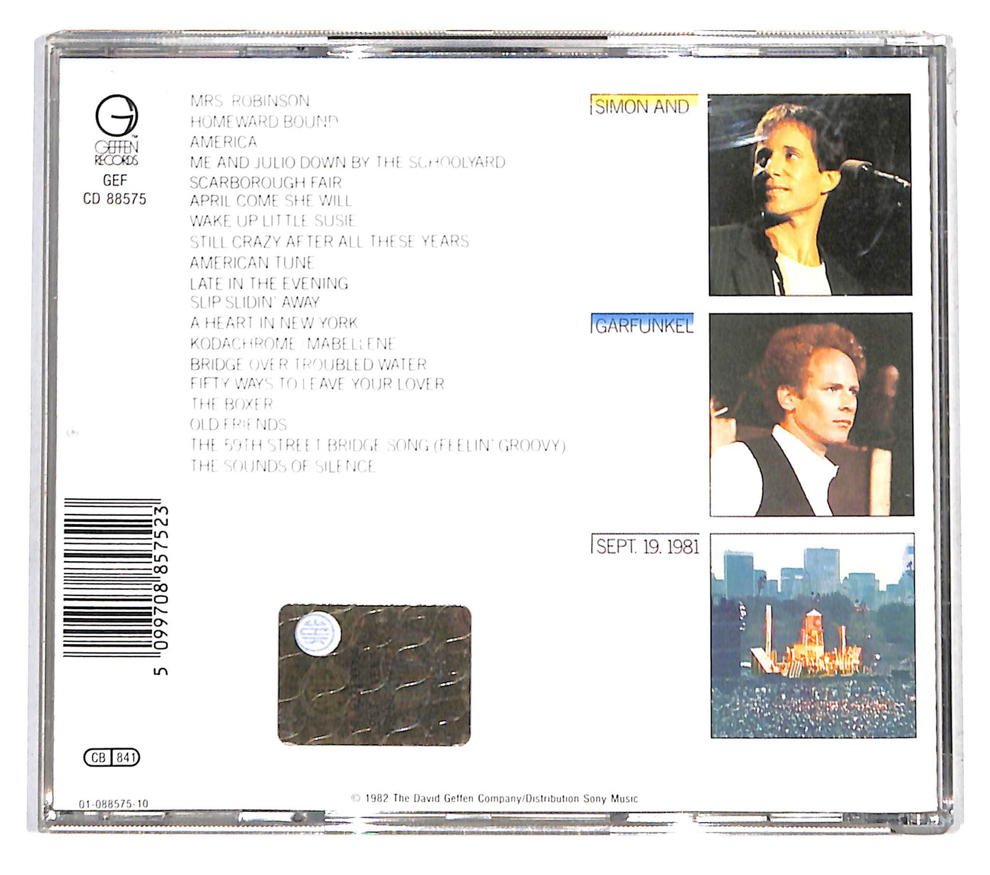 EBOND Simon & Garfunkel - The Concert In Central Park CD CB040728