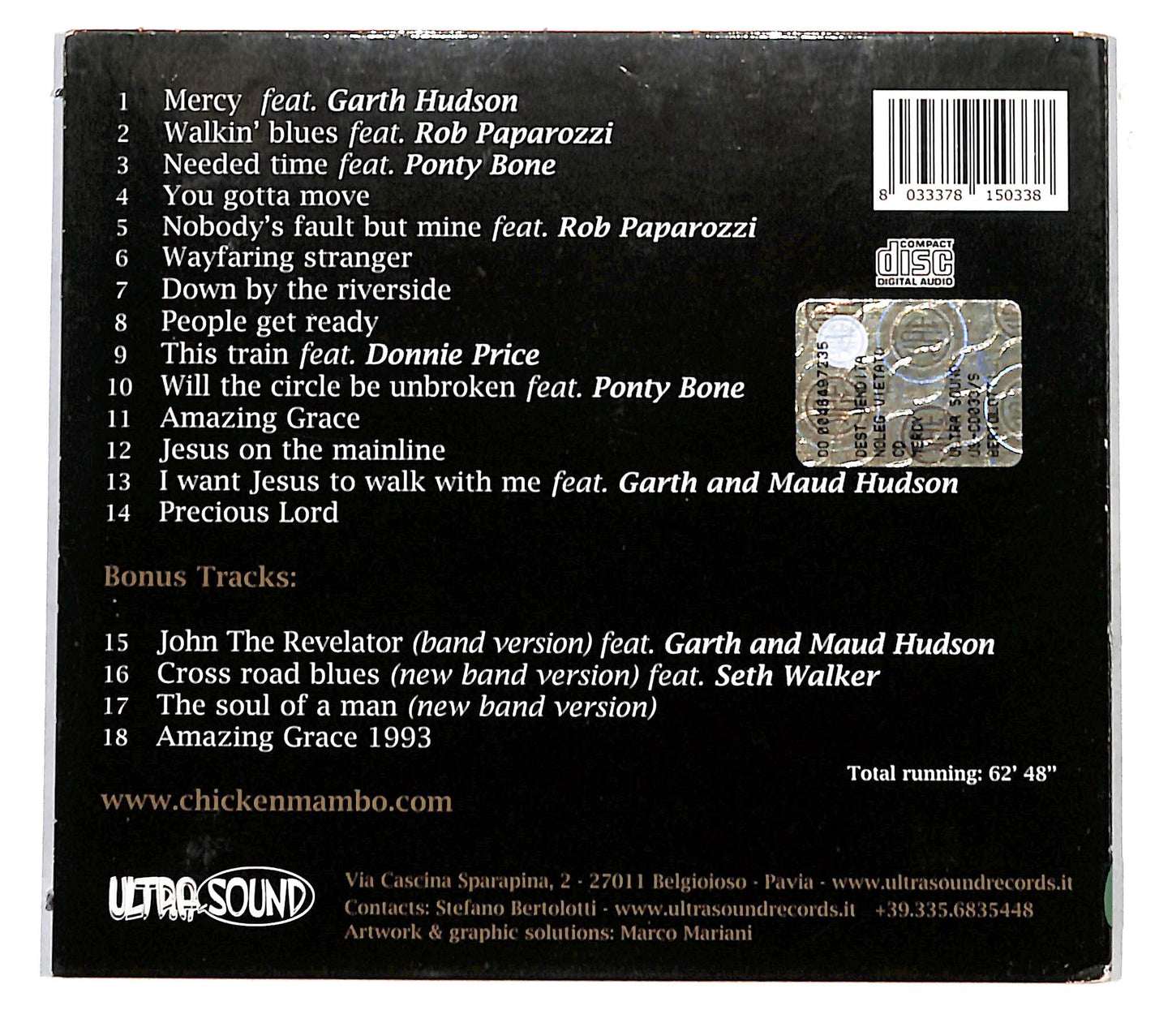 EBOND Fabrizio Poggi & Chicken Mambo - Mercy CD CB040733