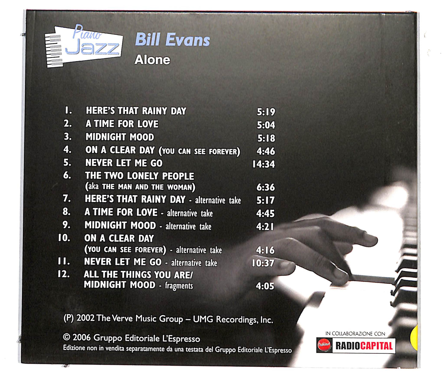 EBOND Bill Evans - Alone DIGIPACK CD CB040758