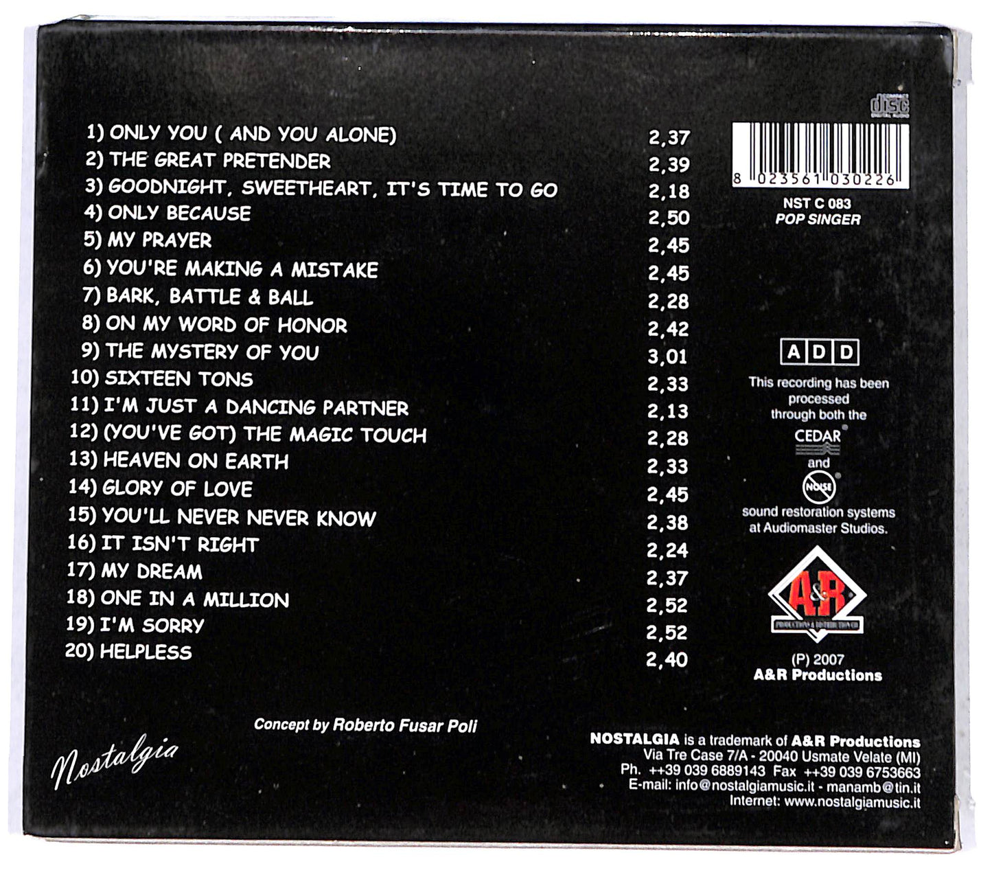 EBOND The Platters - only you CD CB041102