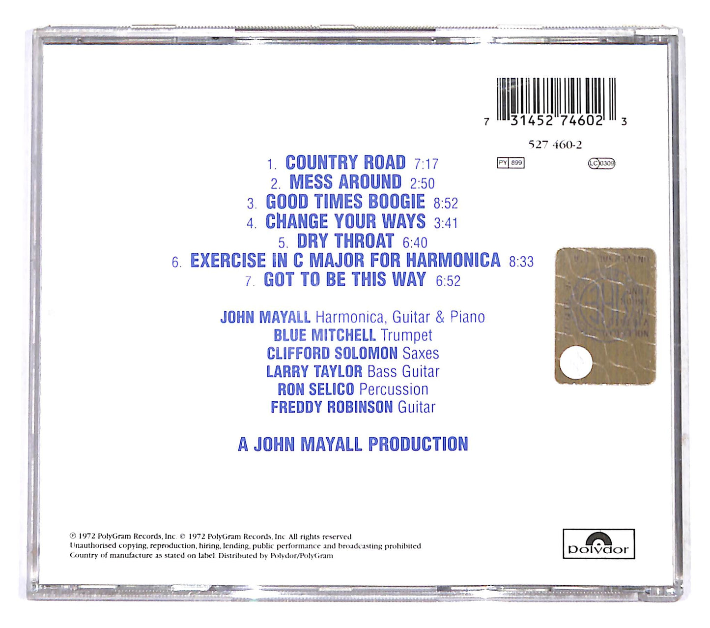 EBOND John Mayall - Jazz Blues Fusion CD CB041117