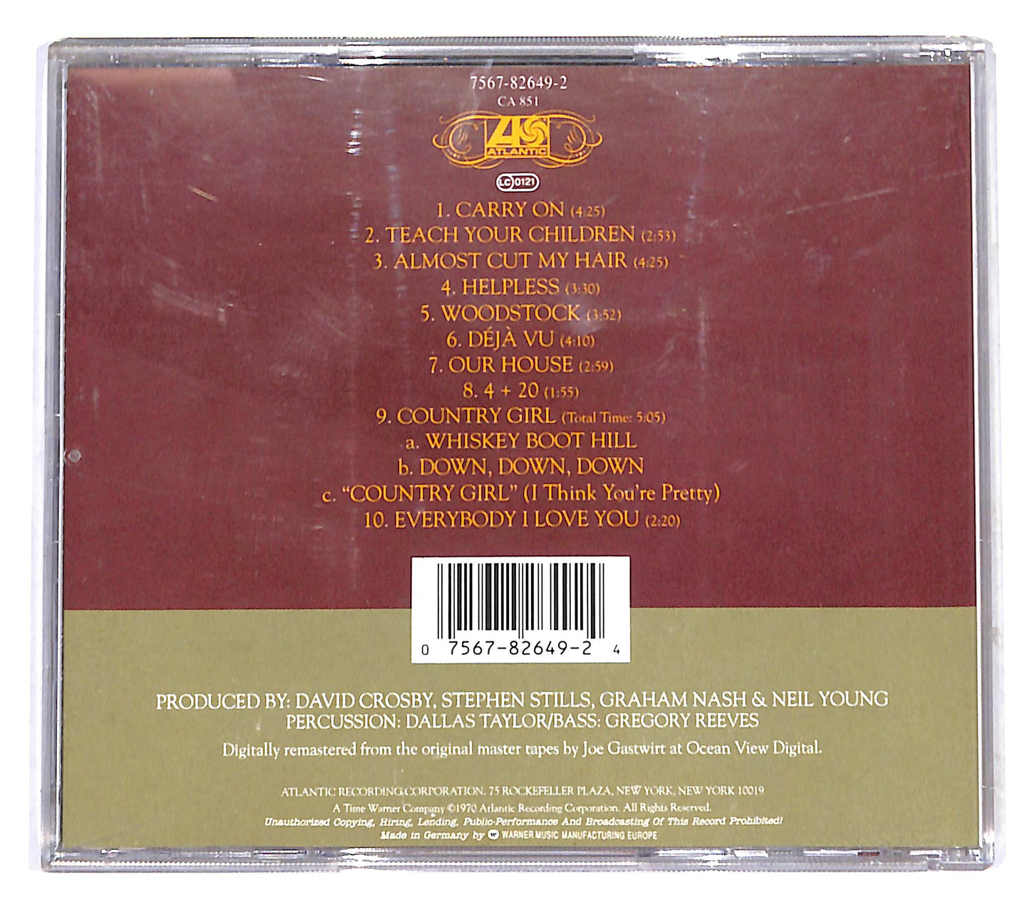 EBOND Crosby Stills Nash & Young - Deja Vu CD CB041120