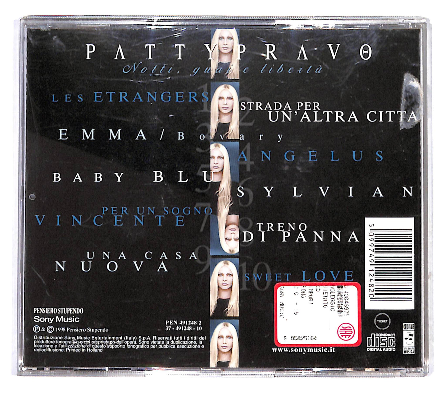 EBOND Patty Pravo - Notti, Guai E Liberta CD CB041148