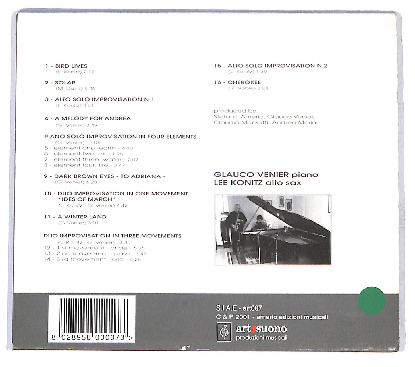 EBOND Glauco Venier Lee Konitz - Ides Of March CD CB041321