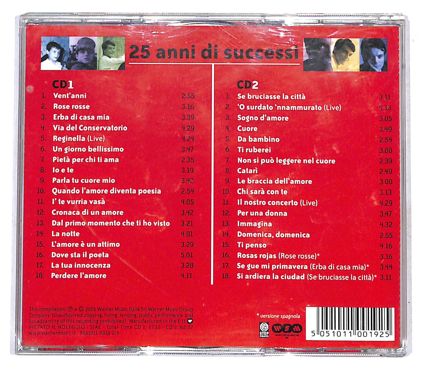 EBOND Massimo Ranieri - 25 Anni Di Successi CD CB041324
