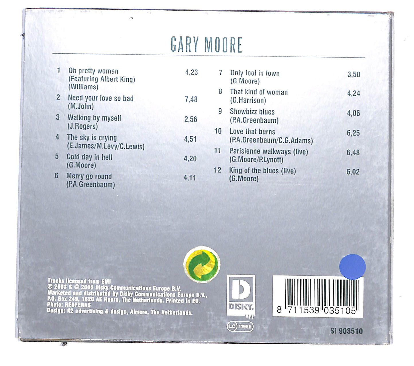 EBOND Gary Moore - Gary Moore DIGIPACK CD CB041325
