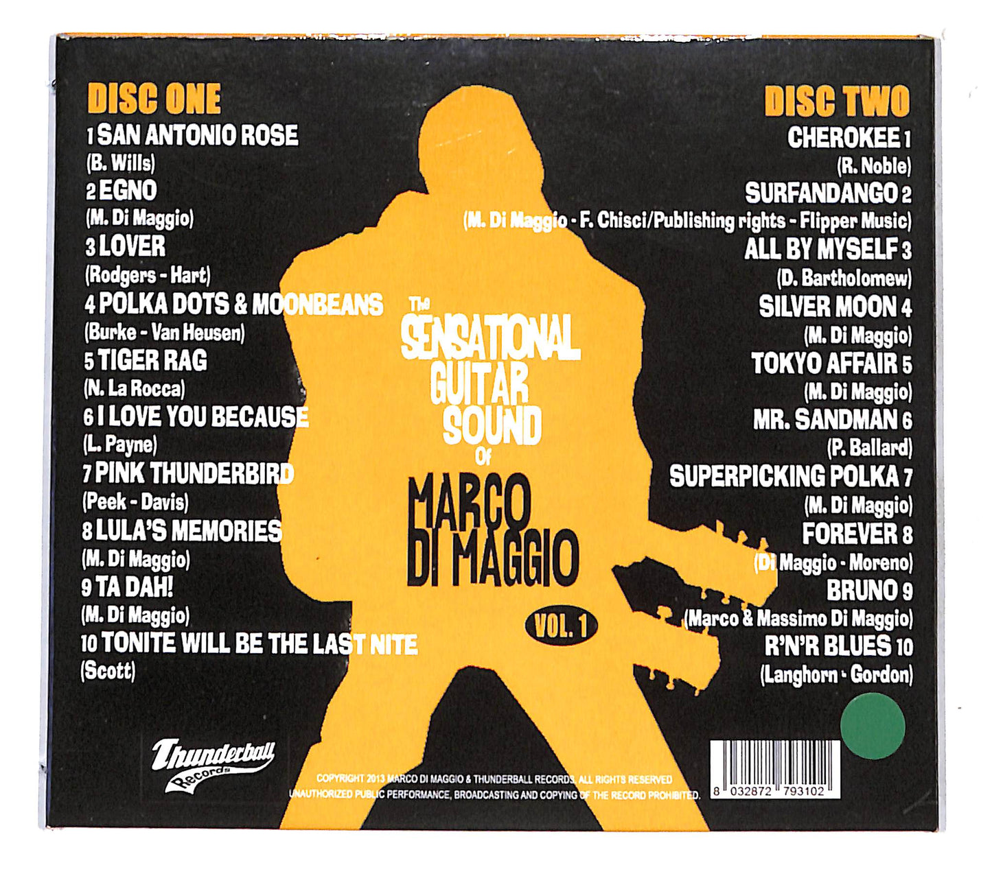 EBOND Marco Di Maggio - The Sensational Guitar Sound VoL.1 CD CB041344