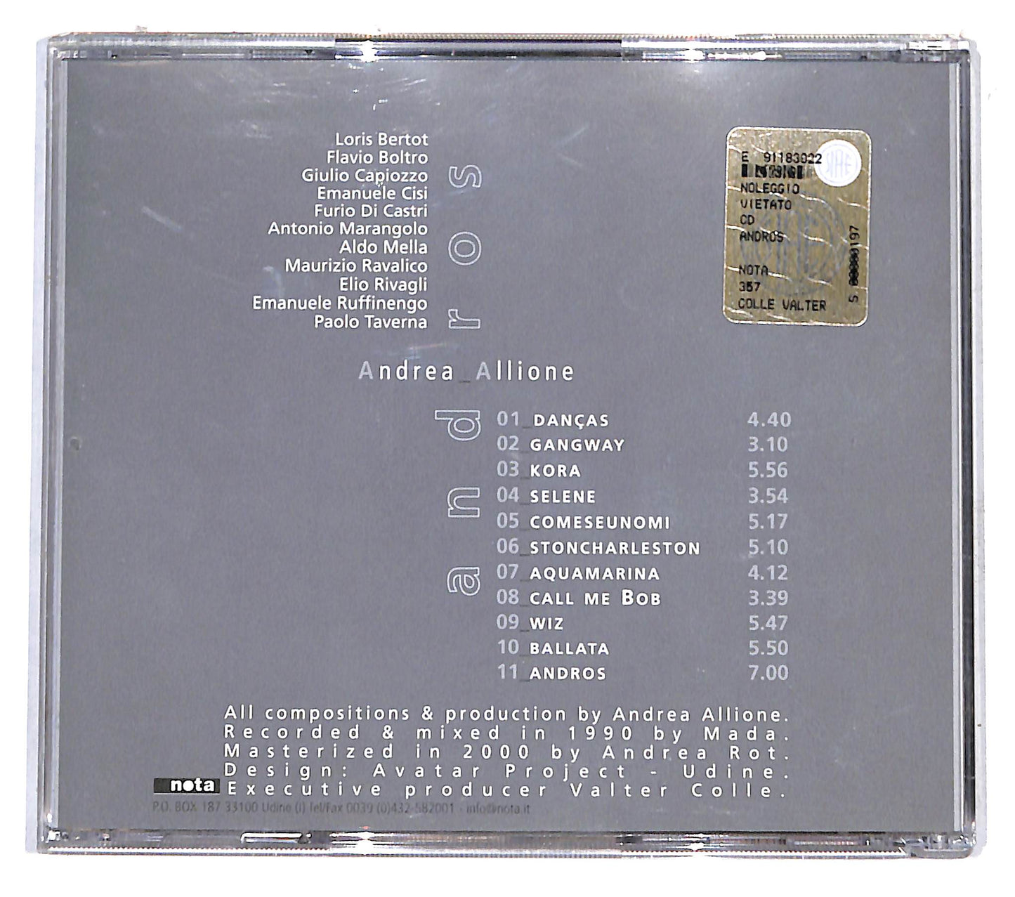 EBOND Andrea Allione - Andros CD CB041351