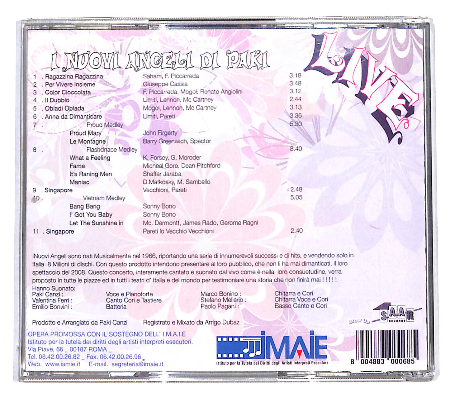 EBOND I Nuovi Angeli di Paki - Live CD CB041503