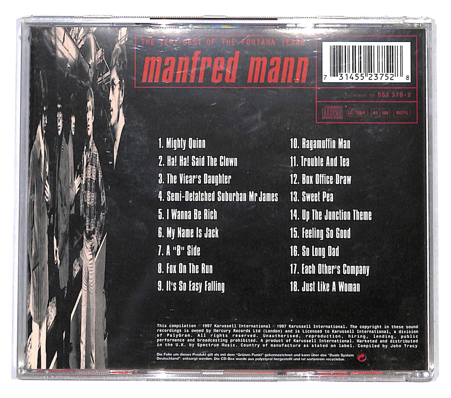 EBOND Manfred Mann - The Very Best Of The Fontana Years CD CB041523