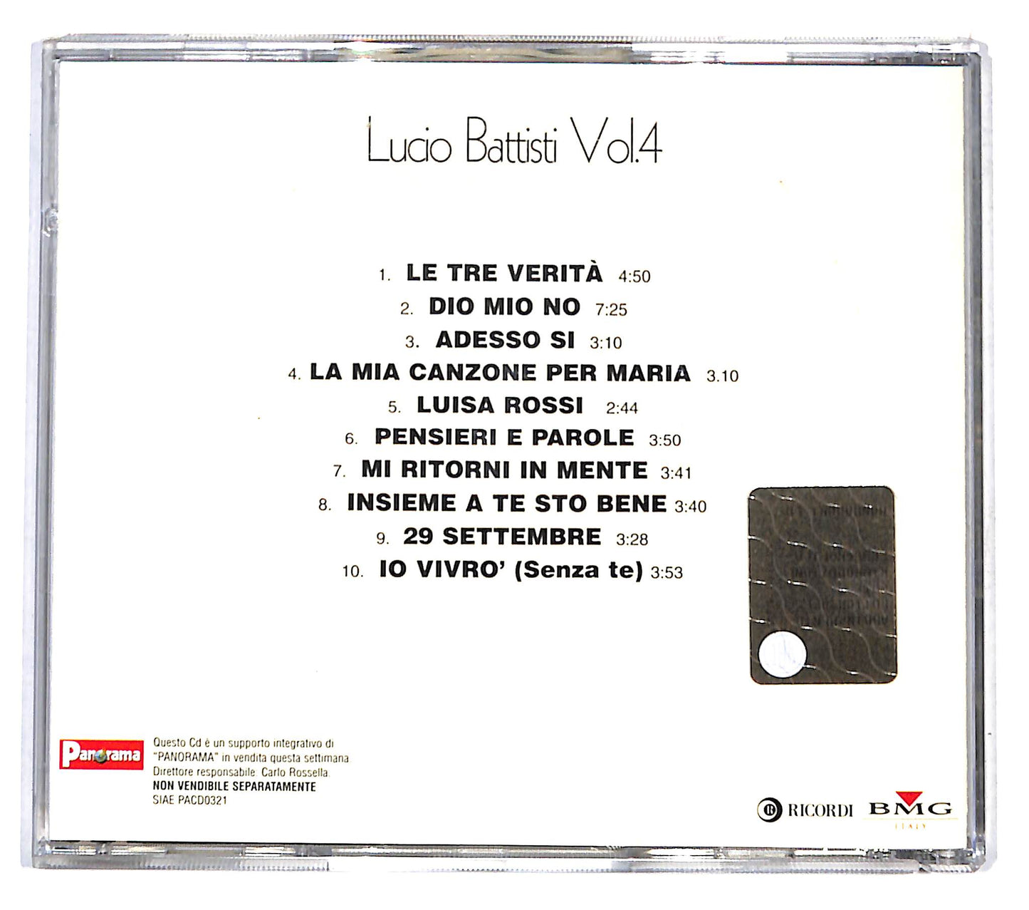 EBOND Lucio Battisti - Vol. 4 EDITORIALE CD CB041533