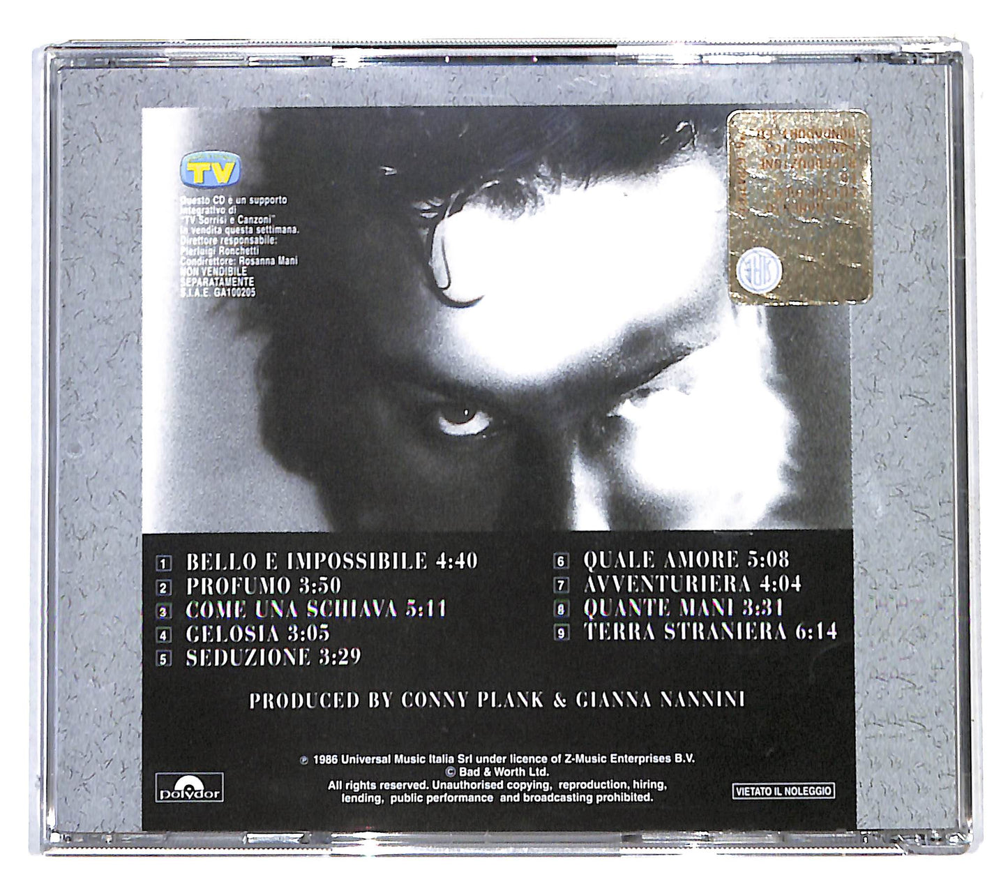 EBOND Gianna Nannini - Profumo EDITORIALE CD CB041546
