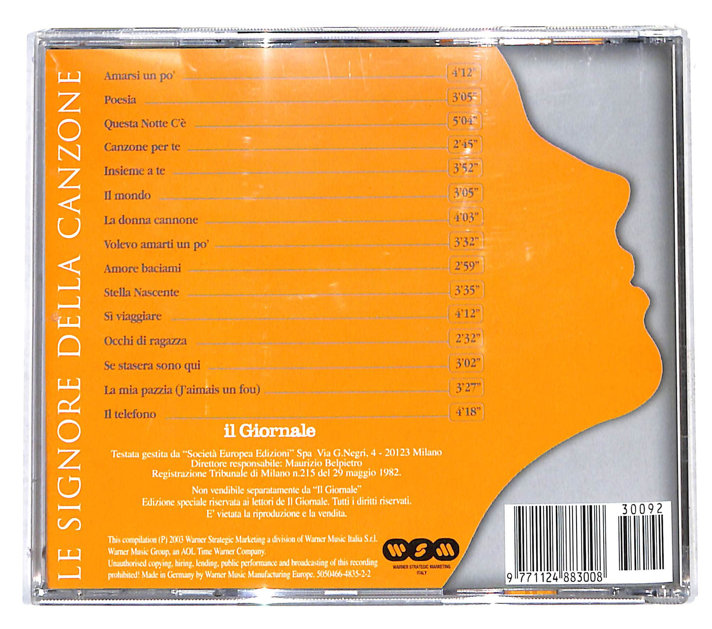 EBOND Ornella Vanoni - Ornella Vanoni EDITORIALE CD CB041549