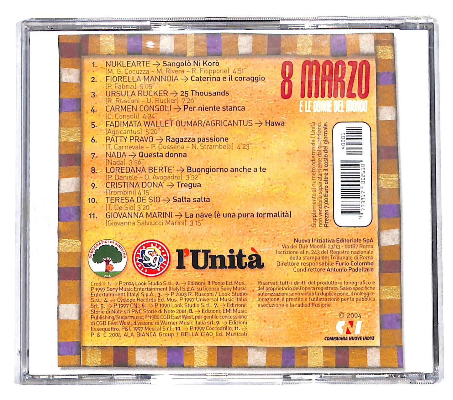 EBOND Various - 8 Marzo (E Le Donne Del Mondo) EDITORIALE CD CB041558
