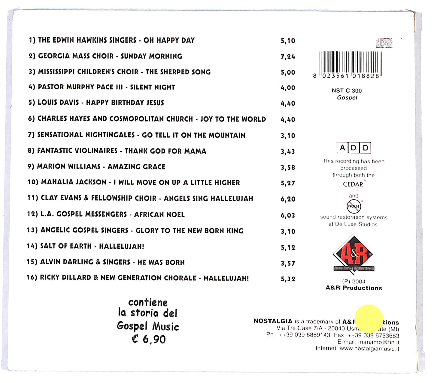 EBOND Various - Oh! Jesus - Gospel & Spirituals CD CB041901